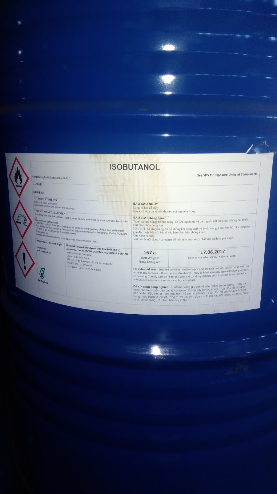 Iso Butanol – CH3CH2CH(OH)CH3