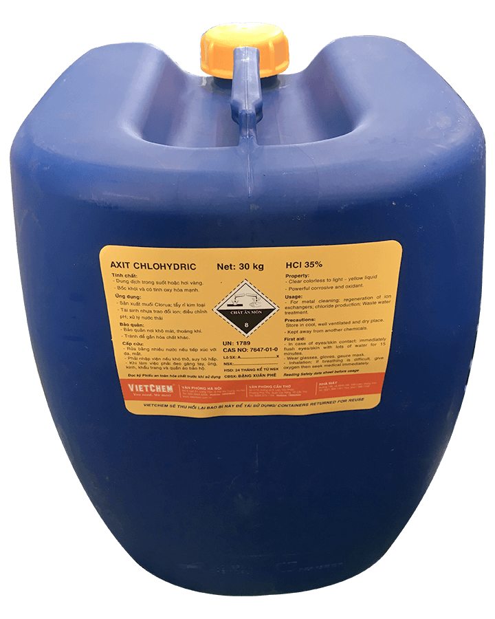 Axit Clohidric HCl 30 - 35%