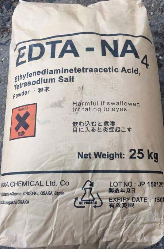 Ethylenediamine Tetraacetic Acid – EDTA.4Na – C10H12N2Na4O8.2H2O
