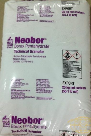 Borax Pentahydrate – Na2B4O7.5H2O