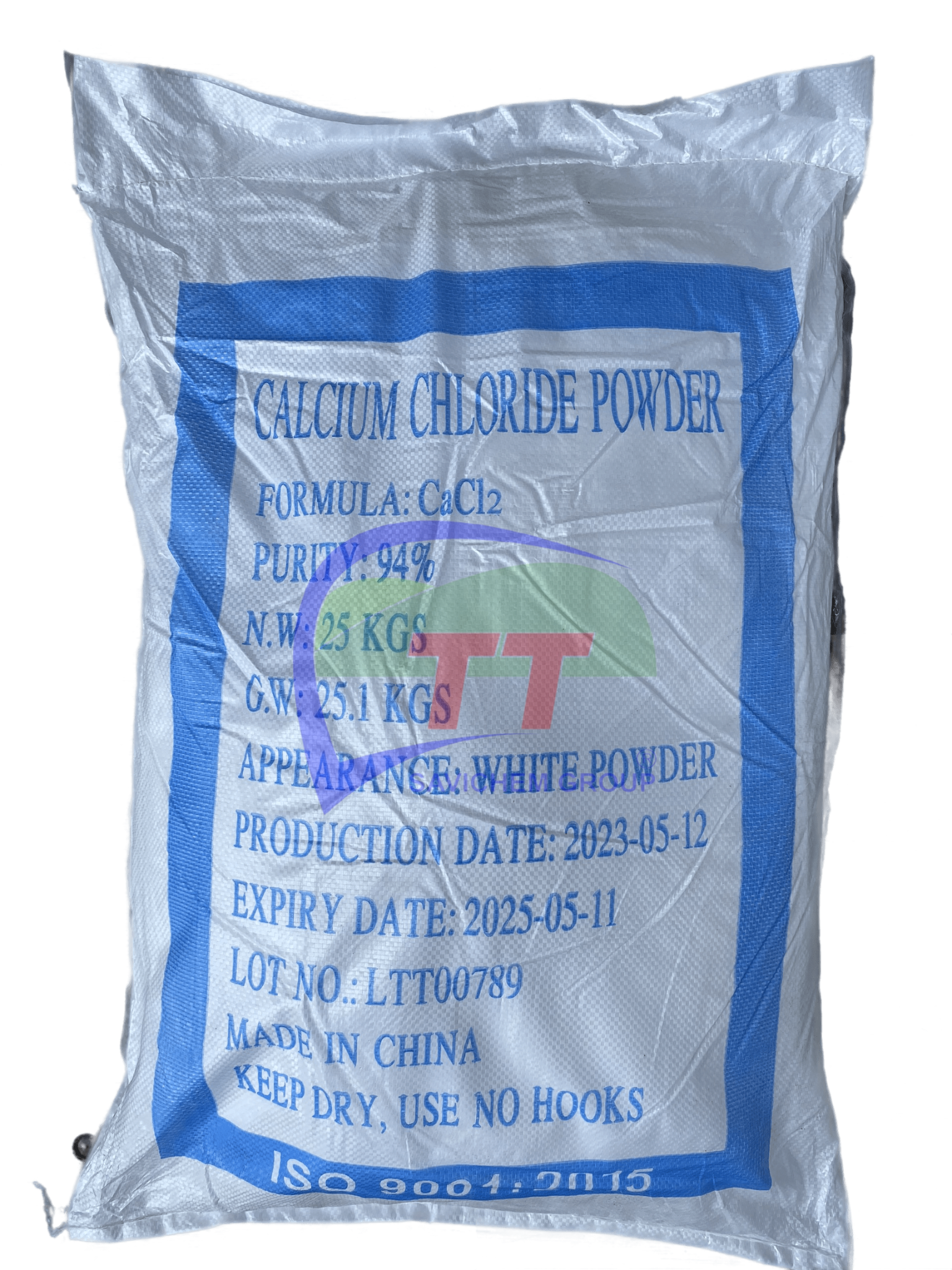 CALCIUM CHLORIDE, CACL2 94, CHINA 25KG/BAG