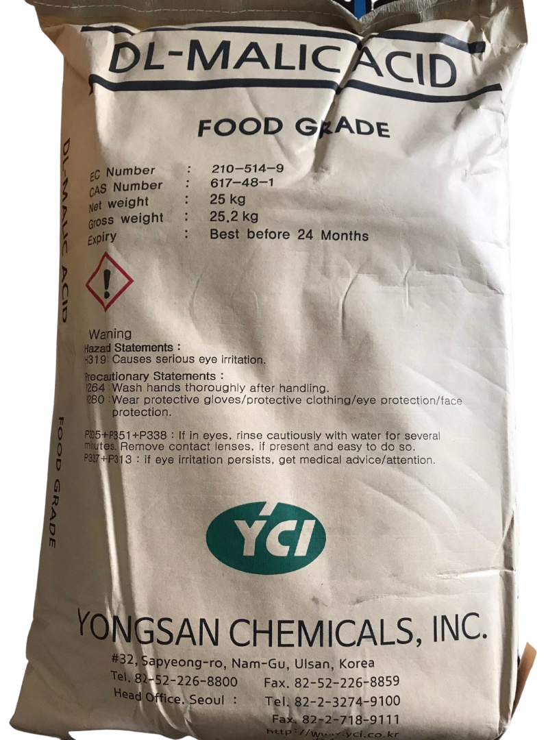 Malic acid (DL-), 25kg/Bao